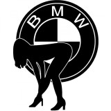 Cumpara ieftin Sticker Lady on BMW