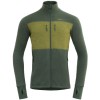 Jacheta Merino Devold Egga Grid Man forest/green L, Lana Merino, Izolatie Termica, Respirabilitate, Schi