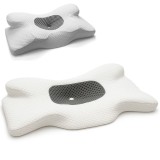 Fata de perna 34 x 60 pentru perna ortopedica Linomag&reg;, Husă de schimb Respirabila, Lavabila, Antialergica, Alb/Gri inchis