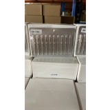 Set de 5 unități: Capăt de freză de diamant pentru cuticule, flacără rotunjită, br&acirc;u albastru, 244/018B