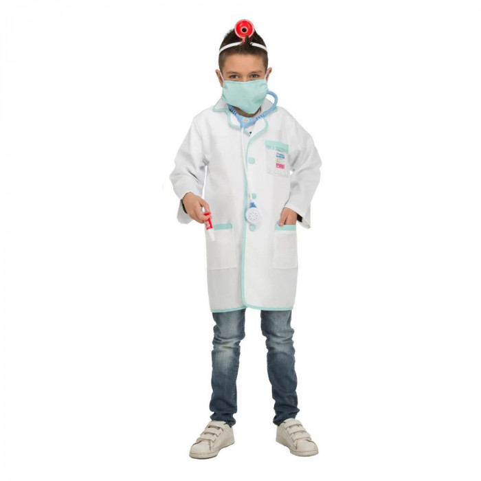 Costum Doctor Mario cu accesorii pentru copii 116-128 cm 5-7 ani