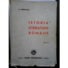 ISTORIA LITERATURII ROMANE (1943) - D. MURARASU -
