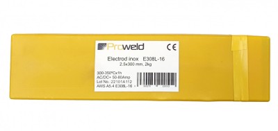 ProWELD E308L-16 electrod inox, 2.5x300mm, tub 2kg ProAdvanced PowerfulTools foto