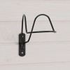 vidaXL Suport Cască Echitație/Moto/Bicicletă Oțel Negru Montat pe Perete - Organizator Universal Căști - 12.5x25.5x18.5 cm