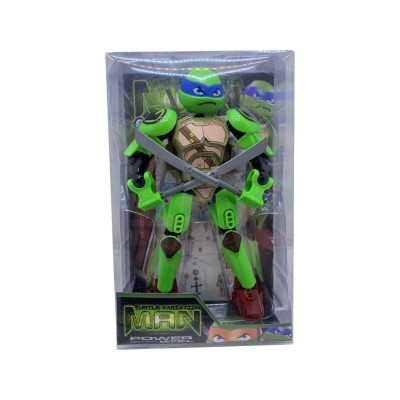 Jucarie Testoasa Ninja Leonardo flexibila cu parti demontabile foto