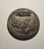 Medalie Compania de Navigatie Aeriana Franco Romana Bucuresti 1920 Piesa RARA
