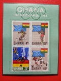 GHANA, SPORT MEXIC - BLOC MNH, Nestampilat