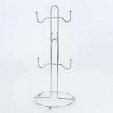 Suport vertical metalic pentru 6 cani/cești, 35x15x15cm, organizator bucătărie