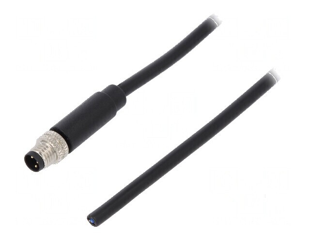 Conector M8 tată 3 pini cu cablu 3A 60V