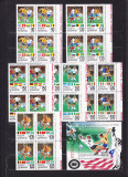 1994 LP 1344 LP 1345 CAMPIONATUL MONDIAL DE FOTBAL S.U.A BLOCURI DE 4+COLITA MNH, Nestampilat