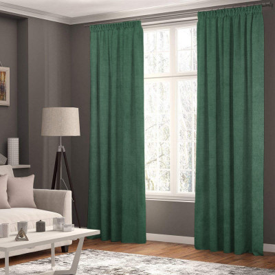 Draperie tip tesatura in cu rejansa din bumbac tip fagure, Madison, 150x245 cm, densitate 700 g/ml, Yone, 1 buc foto