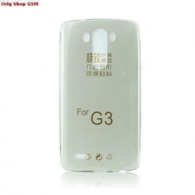 Husa Silicon Ultra Slim LG G3 D855 Fumuriu foto