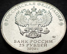 Moneda comemorativa 25 RUBLE - RUSIA, anul 2020 * cod 2308 = UNC