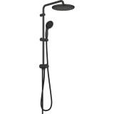 Coloana de dus Grohe Vitalio Start 250 266802430, 1/2&amp;#039;&amp;#039;, dus fix, 250 mm, 1 pulverizare, anti-calcar, mat, Negru