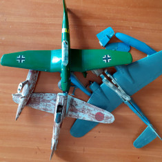 Trei machete avion incomplete Stuka Mitsubishi Heinkel defecte 1:72 K2