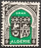 Algeria &ndash; administrare franceza &ndash; Marcă 2F &bdquo;Oran &ndash; stemă heraldică&rdquo;, stare bună, obliterată