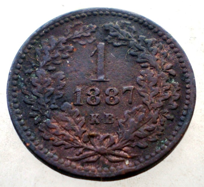 F.036 UNGARIA 1 KRAJCZAR 1887 KB