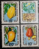 Senegal fructe ,papaya,,mango,arhaide,caju serie 4v nestampilat