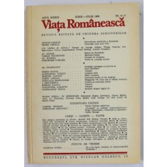 VIATA ROMANEASCA , REVISTA EDITATA DE UNIUNEA SCRIITORILOR , ANUL XXXIII , NR.6-7 , IUNIE - IULIE , 1980