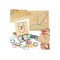 Puzzle din lemn pentru forme cu benzi de cauciuc 15 x 15 x 2.3 cm