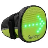 Geanta bicicleta cu semnalizare LED Spacer