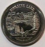 CY - Jeton CANADA nichel &quot;Dollar Dolar / Lacul Moraine Parcul National Banff 1979&quot; / 33 mm / stare!