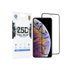 Folie Sticla pentru Apple iPhone XS Max / 11 Pro Max Lito 2.5D FullGlue Glass Negru