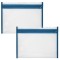 Set 2 Huse pentru documente cu fermoar VELOFLEX A435405, A4, albastru - RESIGILAT