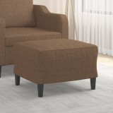 VidaXL Taburet, maro, 60x50x41 cm, material textil