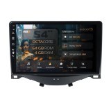 Navigatie Citroen C1 / Peugeot 108 / Toyota AYGO (2014-2022) 4GB RAM Android 13 Octacore Slot Sim 4G DSP GPS Wi-FI Carplay Android Auto USB Bluetooth