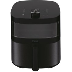 Friteuza cu aer cald Haier HAF5TWA3 011, 2000 (W), 7 L, 9 in 1, Programe automate, Fereastra superioara din sticla, Negru