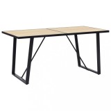 Cumpara ieftin Masă de bucătărie, stejar, 160x80x75 cm, MDF