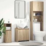 Cumpara ieftin Dulap de baie, stejar Sonoma, 60x33x61 cm, lemn prelucrat