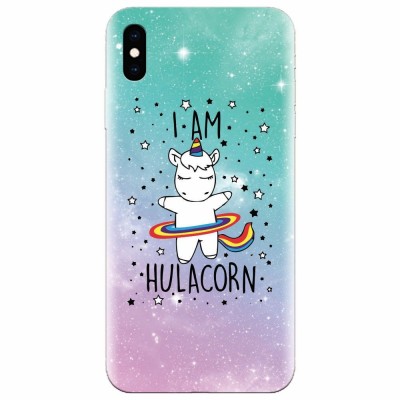 Husa silicon pentru Apple Iphone XS, I Am Hulacorn foto