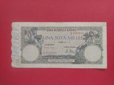 100000 lei - emisiunea 20 decembrie 1946 foto