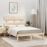 Gossi cadru de pat mic dublu, 120x190 cm, lemn masiv
