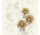 Cumpara ieftin Tapet floral, alb,mustariu, dormitor, living, Akryl, 33771