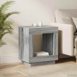 vidaXL Masă laterală Sonoma gri 60 x 40 x 65 cm Lemn prelucrat 899900