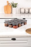 Cumpara ieftin Set 12 cutii de depozitare alimente BNM12 - Anthracite - k, Antracit