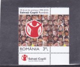 ROMANIA 2010 LP 1867 - 20 DE ANI ACTIVITATE SALVATI COPII SERIE CU TABS MNH