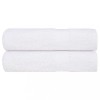 VidaXL Prosoape de duș 2 buc alb 70x140 cm 360 g/m&sup2; 100% bumbac 136653
