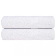 vidaXL Prosoape de duș 2 buc alb 70x140 cm 360 g/m&sup2; 100% bumbac