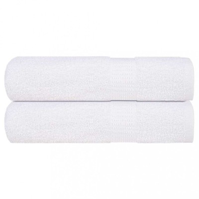 vidaXL Prosoape de duș 2 buc alb 70x140 cm 360 g/m&amp;sup2; 100% bumbac 136653 foto
