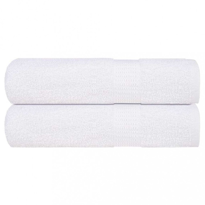 vidaXL Prosoape de duș 2 buc alb 70x140 cm 360 g/m&sup2; 100% bumbac 136653