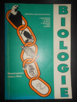 Irina Teodorescu, Lucian Gavrila - Biologie. Manual pentru clasa a VIII-a (1994) foto