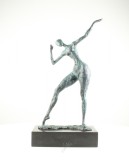 Nud modern - statueta din bronz pe soclu din marmura JK-68, Nuduri