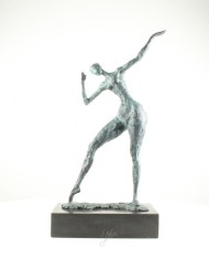 Nud modern - statueta din bronz pe soclu din marmura JK-68