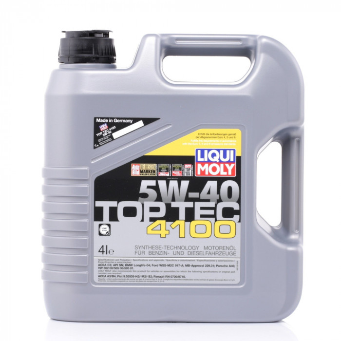 Ulei Motor Liqui Moly Top Tec 4100 SAE, 5W40, 4L