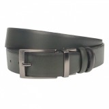 Curea barbati, casual-eleganta, din piele ecologica premium, latime 3.5 cm, Gri - CK201GRI, CK LEATHER