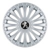 Set 4 Capace Roti, potrivite jantelor de R14, pentru Peugeot, model dino cromat, Autohelix MSA